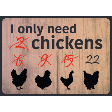 Waakbord: I only need chickens