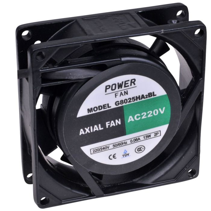 Powerfan Ventilator 80x80x25mm