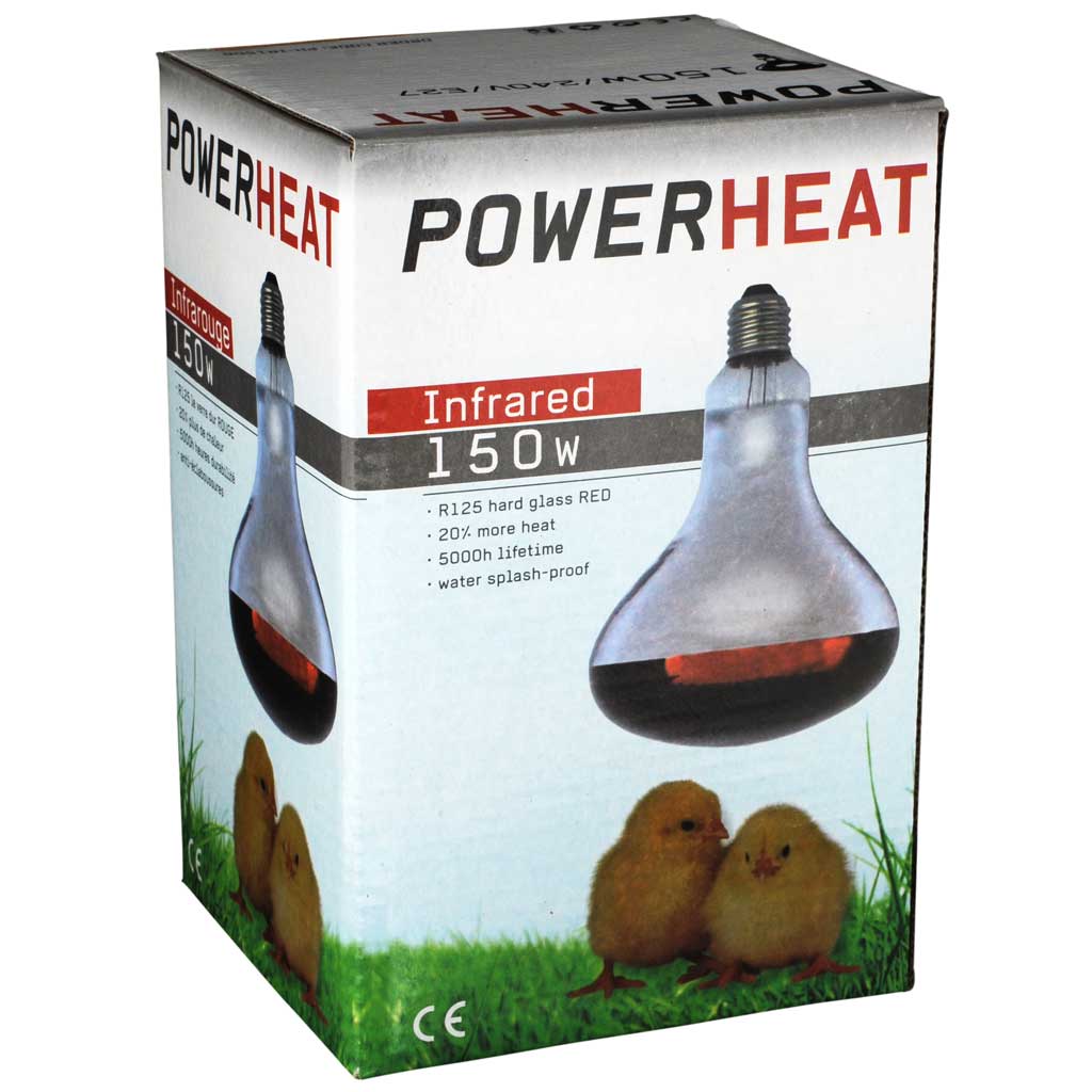 Warmtelamp Powerheat 150 Watt Warmtelamp Powerheat 150 Watt